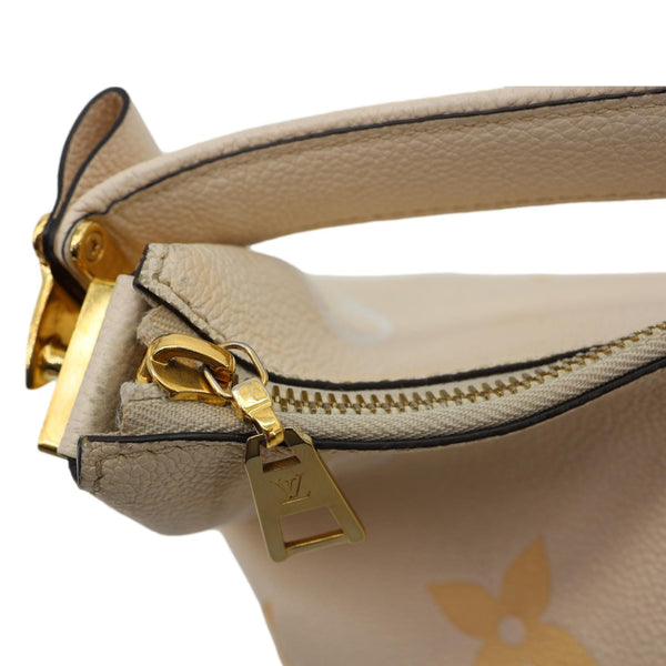LOUIS VUITTON Marshmallow Giant By The Pool Empreinte Leather Hobo Bag Cream