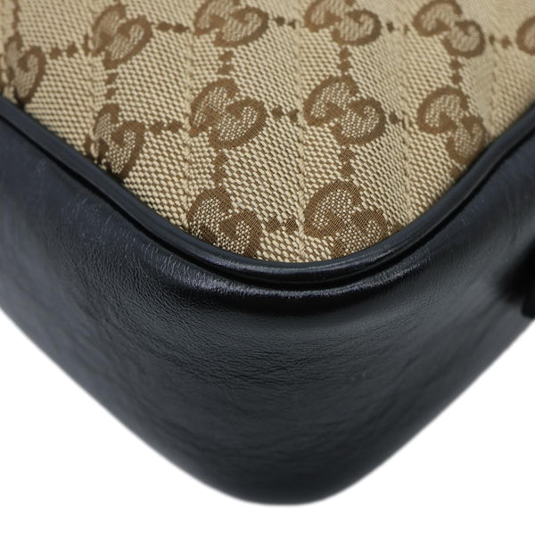 GUCCI Marmont Small Monogram Canvas Crossbody Camera Bag Beige 447632