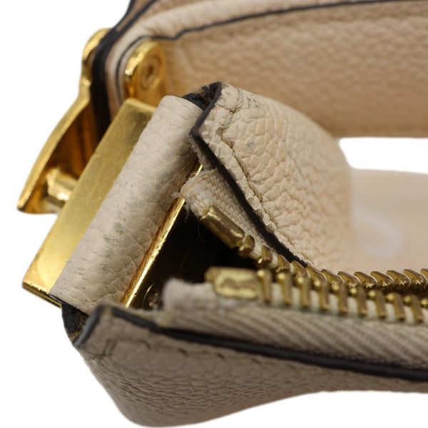 LOUIS VUITTON Marshmallow Giant By The Pool Empreinte Leather Hobo Bag Cream