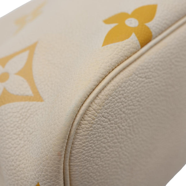 LOUIS VUITTON Marshmallow Giant By The Pool Empreinte Leather Hobo Bag Cream