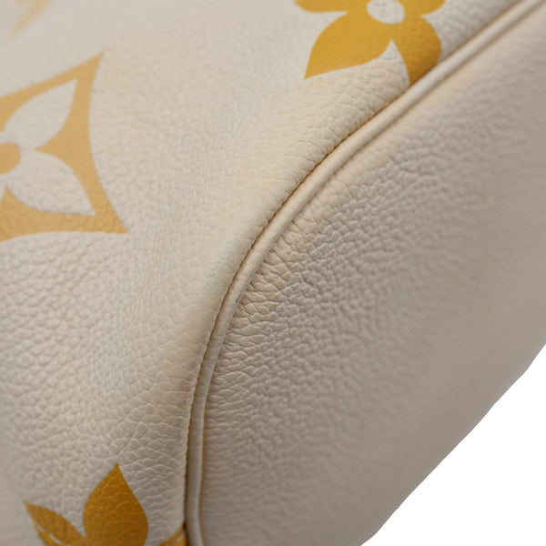 LOUIS VUITTON Marshmallow Giant By The Pool Empreinte Leather Hobo Bag Cream