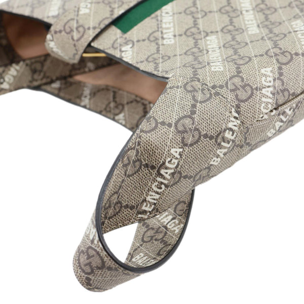 GUCCI x Balenciaga The Hacker Project Jackie 1961 Medium Canvas Shoulder Bag Beige 636706