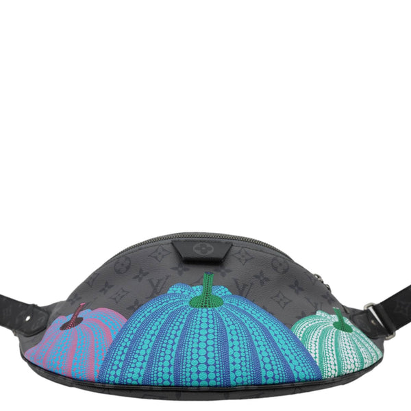 LOUIS VUITTON LV X YK  Monogram Reverse Eclipse Pumpkin Canvas Bumbag Gray