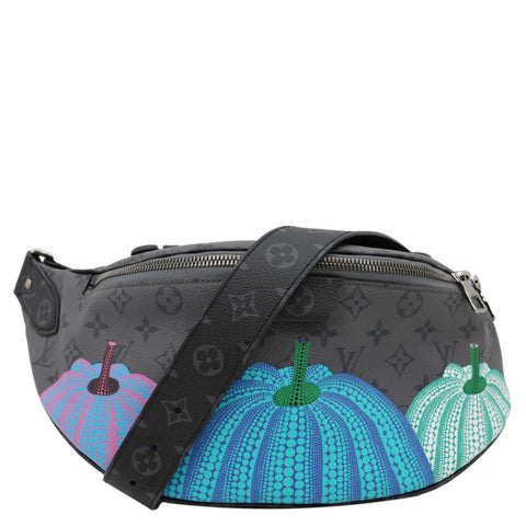 LOUIS VUITTON LV X YK  Monogram Reverse Eclipse Pumpkin Canvas Bumbag Gray