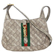 GUCCI x Balenciaga The Hacker Project Jackie 1961 Medium Canvas Shoulder Bag Beige 636706