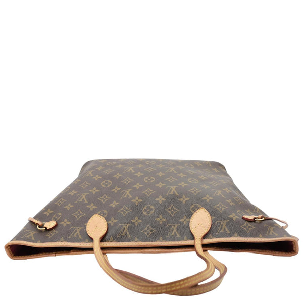 LOUIS VUITTON Neverfull MM Monogram Canvas Tote Bag Brown