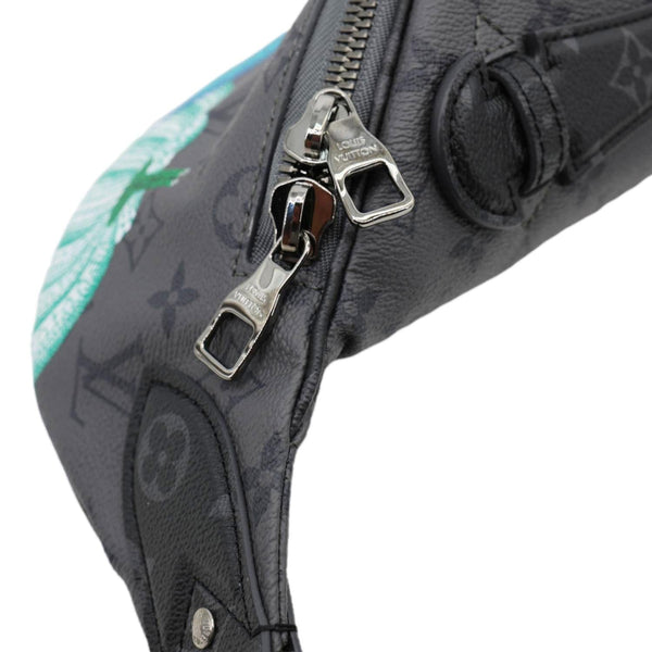 LOUIS VUITTON LV X YK  Monogram Reverse Eclipse Pumpkin Canvas Bumbag Gray