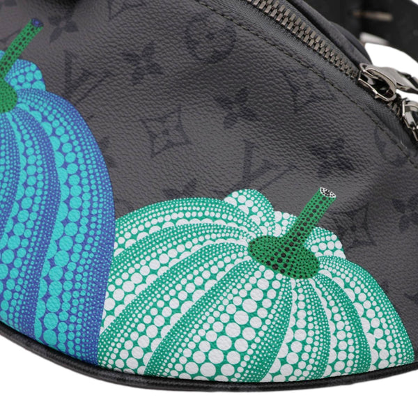 LOUIS VUITTON LV X YK  Monogram Reverse Eclipse Pumpkin Canvas Bumbag Gray