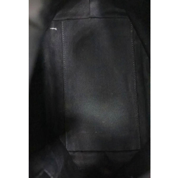 YVES SAINT LAURENT Joe Drawstring Leather Backpack Bag Off White