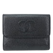 CHANEL Timeless CC Flap Caviar Leather Card Holder Black
