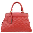 LOUIS VUITTON Vosges MM Empreinte Leather Shoulder Bag Red