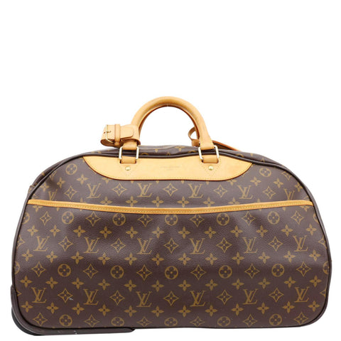 LOUIS VUITTON Eole 50 Monogram Canvas Rolling Luggage Bag Brown