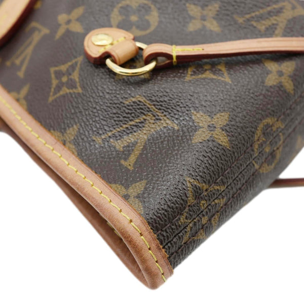 LOUIS VUITTON Neverfull MM Monogram Canvas Tote Bag Brown