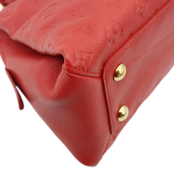 LOUIS VUITTON Vosges MM Empreinte Leather Shoulder Bag Red