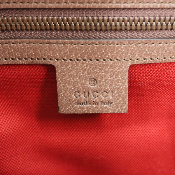 GUCCI Houndstooth Stripe Interlocking G Trunk Shoulder Bag Red 626363