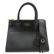 PRADA Paradigme Saffiano Leather Tote Shoulder Bag Black