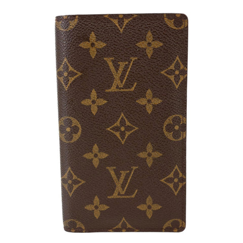LOUIS VUITTON Monogram Canvas Long Wallet Brown