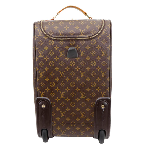 LOUIS VUITTON Eole 50 Monogram Canvas Rolling Luggage Bag Brown