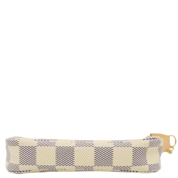 LOUIS VUITTON Pochette Accessoires Mini Damier Azur Pouch White