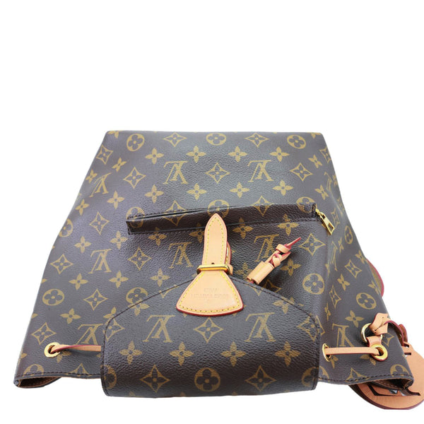 LOUIS VUITTON Montsouris PM Monogram Canvas Backpack Brown