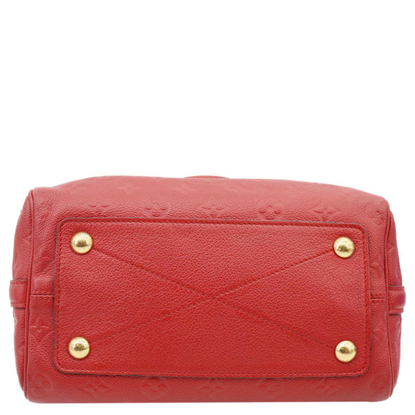 LOUIS VUITTON Speedy 25 Bandouliere Monogram Empreinte Crossbody Bag Red