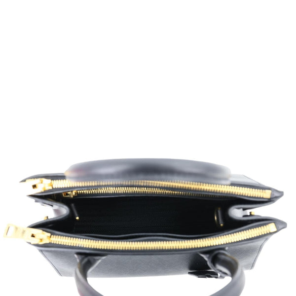 PRADA Paradigme Saffiano Leather Tote Shoulder Bag Black