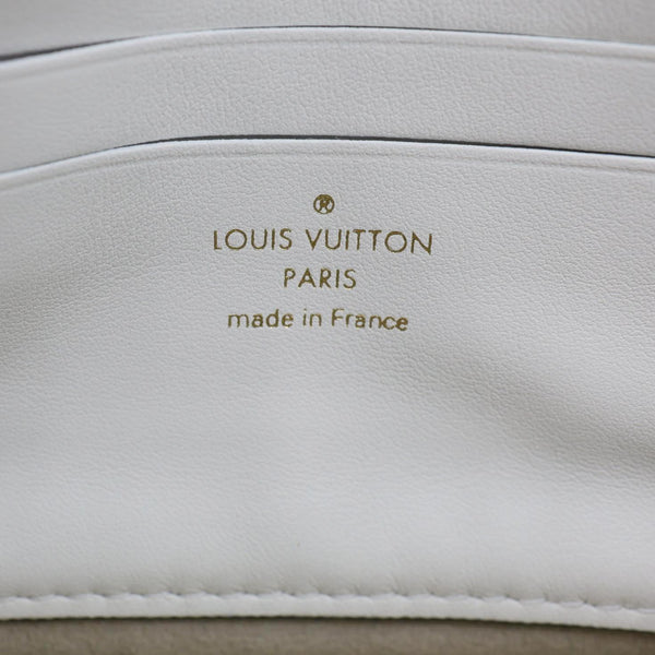 LOUIS VUITTON Ivy Perforated Monogram Flower Wallet On Chain White