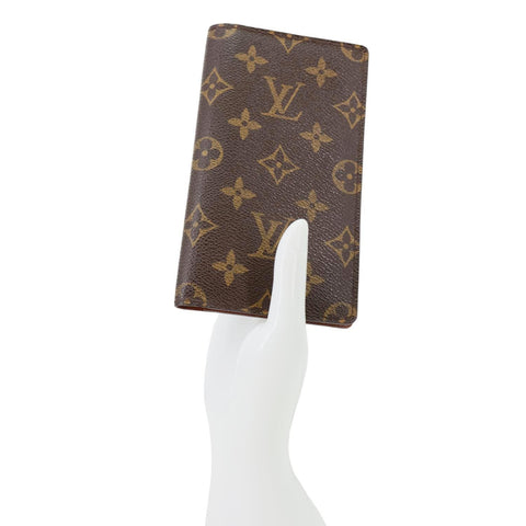LOUIS VUITTON Monogram Canvas Long Wallet Brown