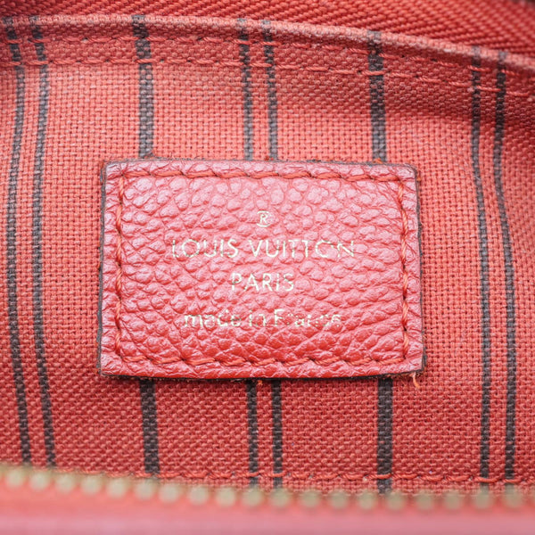 LOUIS VUITTON Speedy 25 Bandouliere Monogram Empreinte Crossbody Bag Red