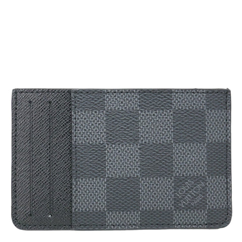 LOUIS VUITTON Neo Damier Graphite Card Holder Wallet Black