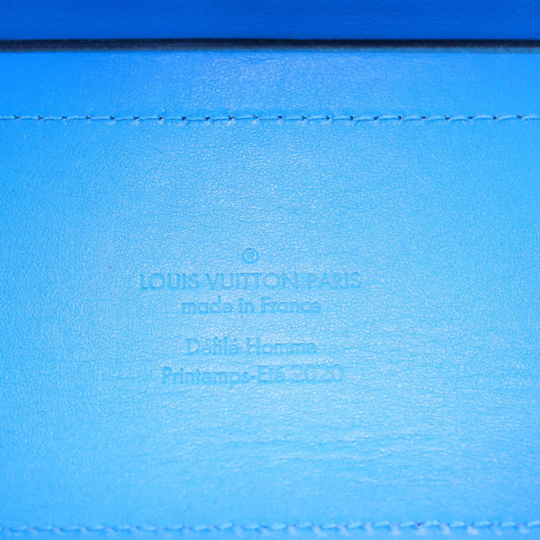 LOUIS VUITTON Soft Trunk Monogram Mesh Crossbody Bag Turquoise