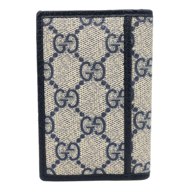 GUCCI Retro Interlocking G Monogram Supreme Canvas Card Case Beige 699267