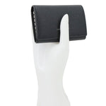 YVES SAINT LAURENT Multicles Grain De Poudre Leather 6 Keys Holder Black