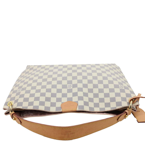 LOUIS VUITTON Graceful MM Damier Azur Hobo Bag Rose Ballerine