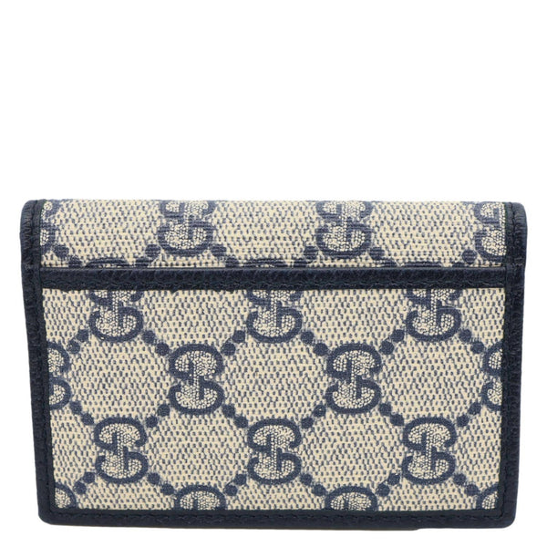 GUCCI Retro Interlocking G Monogram Supreme Canvas Card Case Beige 699267