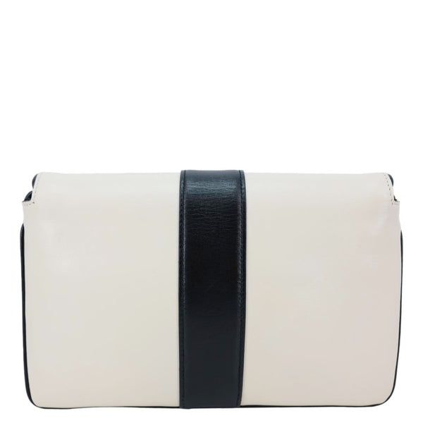 GUCCI Arli Small Smooth Leather Shoulder Bag White 550129