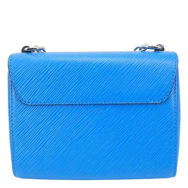LOUIS VUITTON Twist PM Braided Handle Epi Leather Shoulder Bag Blue