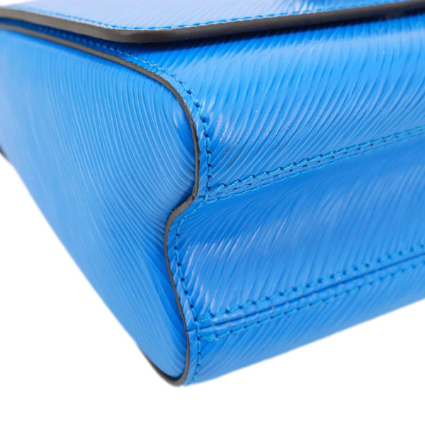 LOUIS VUITTON Twist PM Braided Handle Epi Leather Shoulder Bag Blue