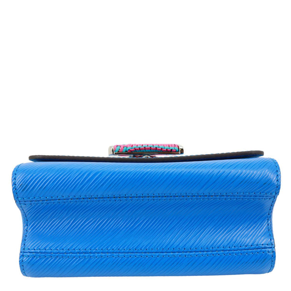LOUIS VUITTON Twist PM Braided Handle Epi Leather Shoulder Bag Blue