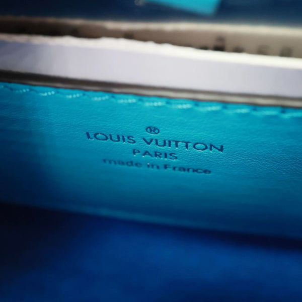 LOUIS VUITTON Twist PM Braided Handle Epi Leather Shoulder Bag Blue