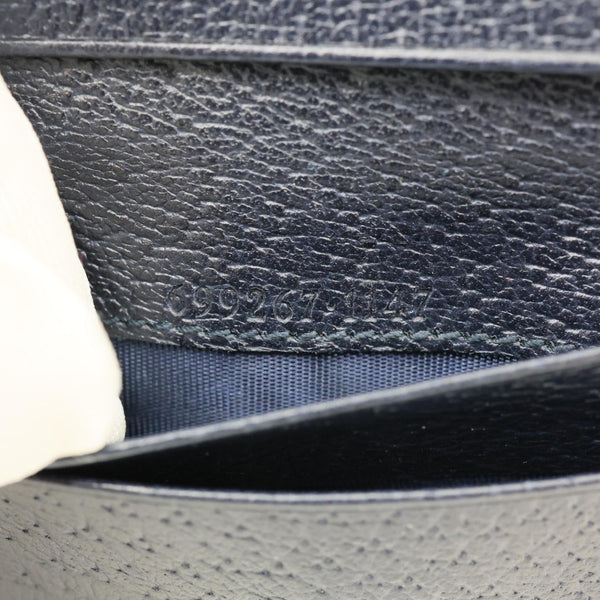 GUCCI Retro Interlocking G Monogram Supreme Canvas Card Case Beige 699267