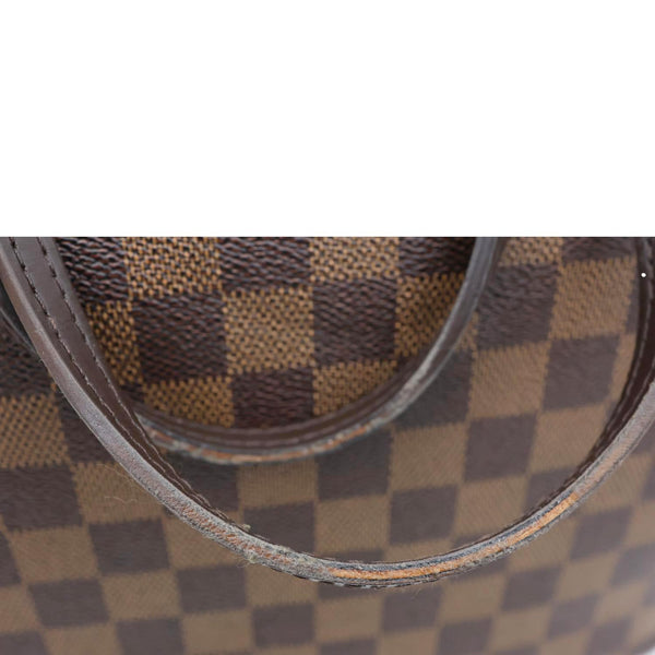 LOUIS VUITTON Neverfull MM Damier Ebene Tote Bag Rose Ballerine
