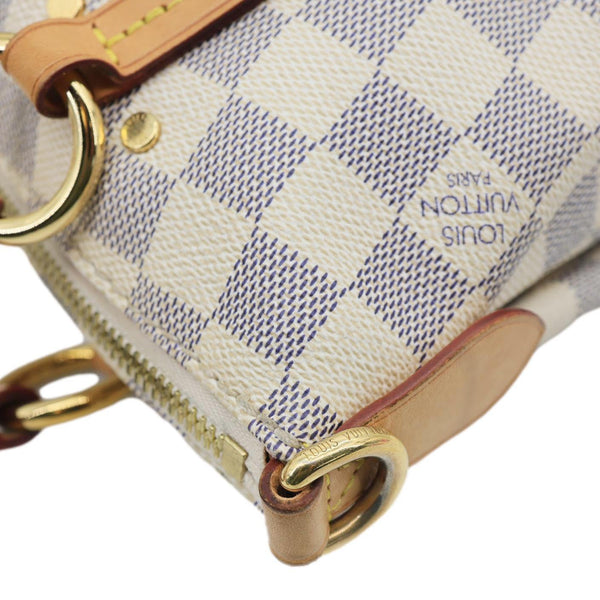 LOUIS VUITTON Lymington Damier Azur Canvas Hobo Shoulder Bag Rose Ballerine