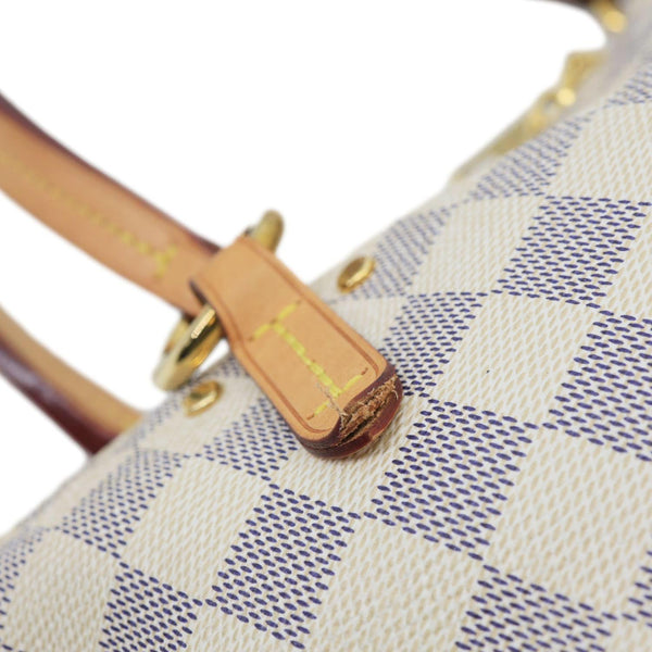 LOUIS VUITTON Lymington Damier Azur Canvas Hobo Shoulder Bag Rose Ballerine