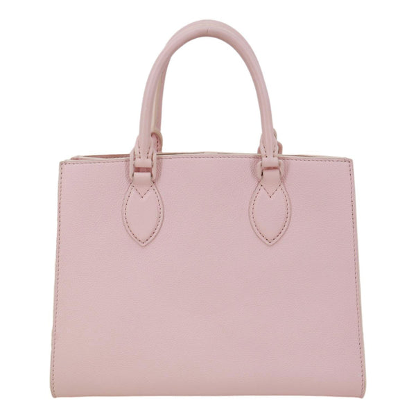 LOUIS VUITTON Lockme Tote PM Monochrome Soft Calfskin Leather Tote Bag Pink