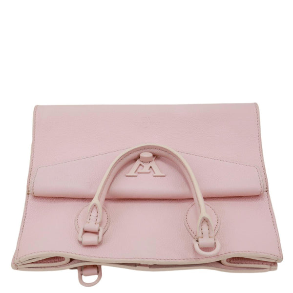 LOUIS VUITTON Lockme Tote PM Monochrome Soft Calfskin Leather Tote Bag Pink