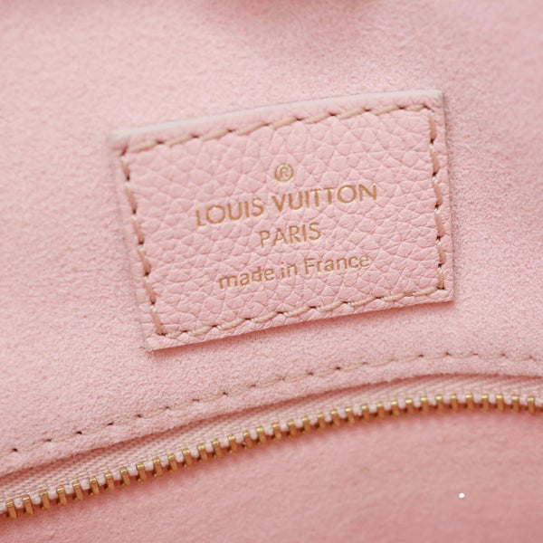 LOUIS VUITTON Lockme Tote PM Monochrome Soft Calfskin Leather Tote Bag Pink