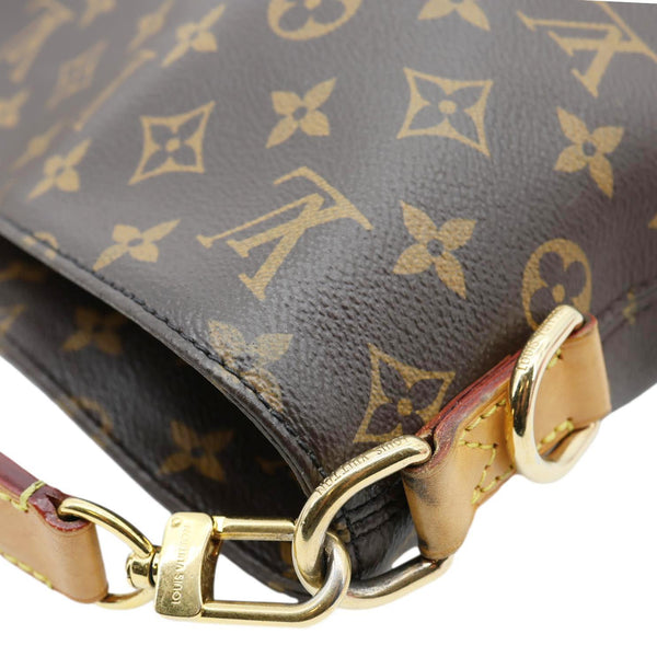LOUIS VUITTON Melie Monogram Canvas Hobo Bag Brown