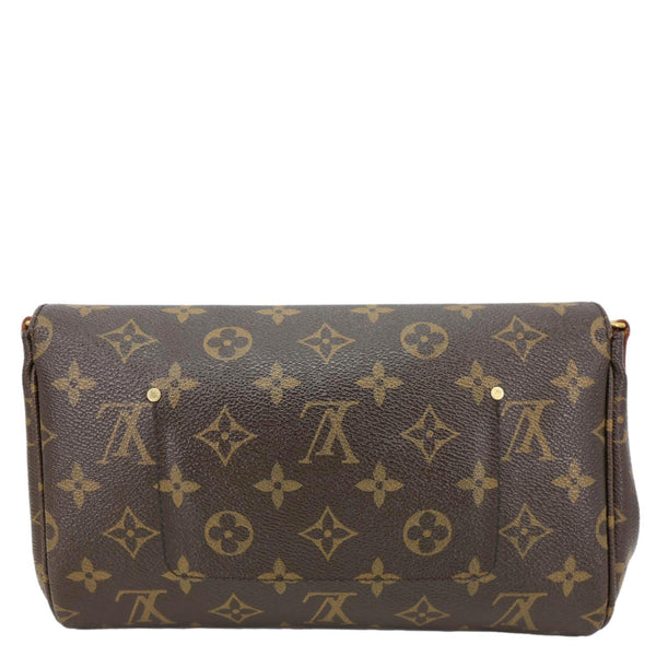 LOUIS VUITTON Favorite MM Monogram Canvas Crossbody Bag Brown