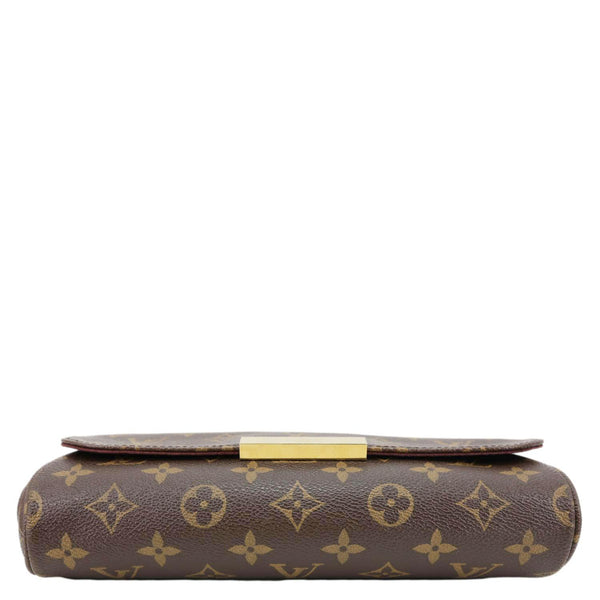 LOUIS VUITTON Favorite MM Monogram Canvas Crossbody Bag Brown